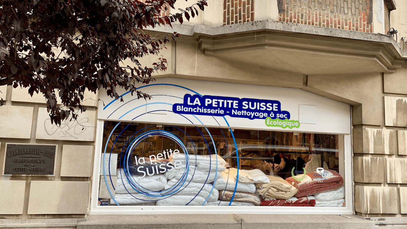 Devanture de la boutique La Petite Suisse, Chaussée de Boondael à Ixelles